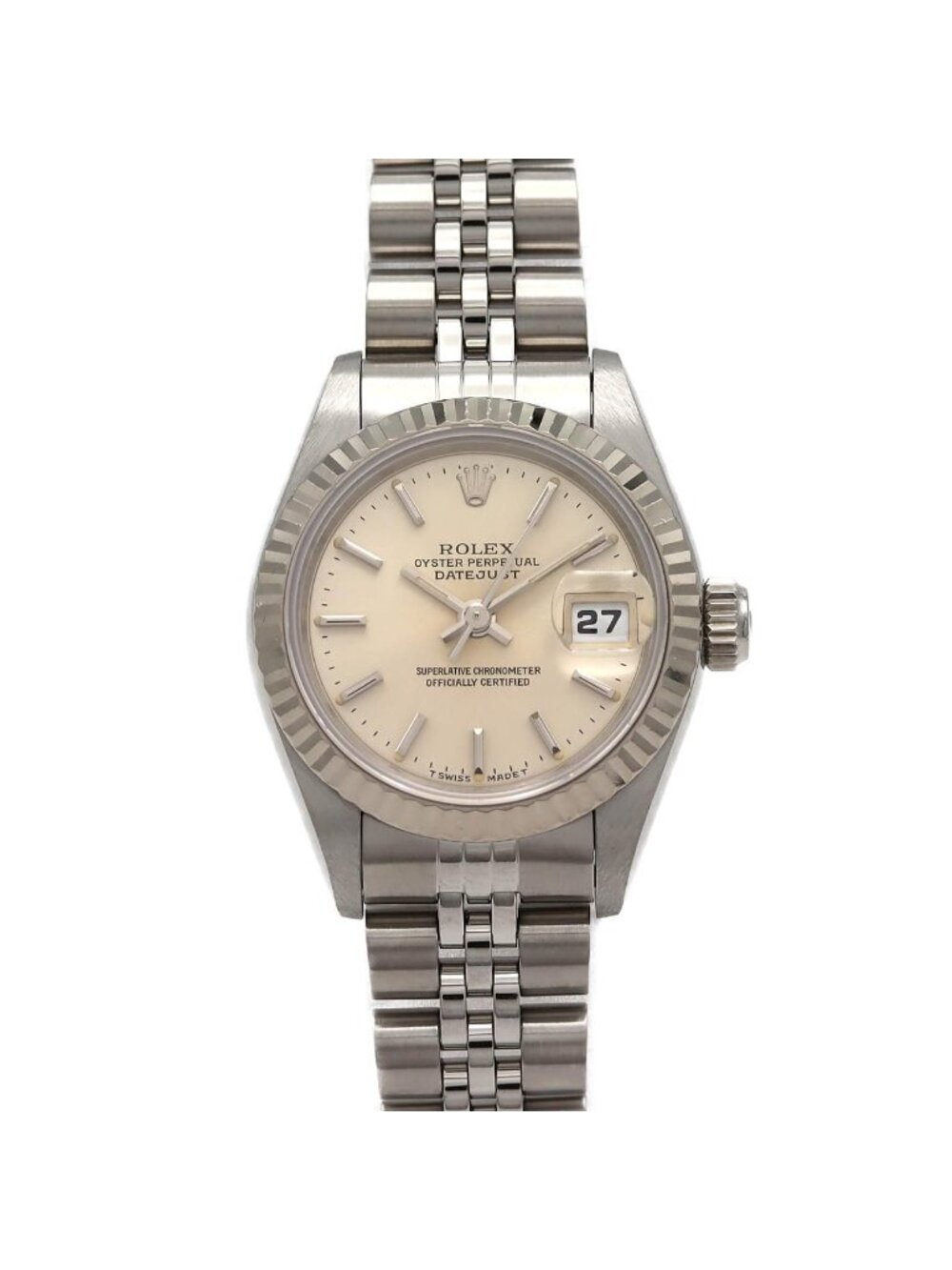 Rolex Datejust Stainless Steel White Gold Automatic